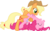 Size: 1235x767 | Tagged: safe, artist:stupidlittlecreature, applejack, pinkie pie, earth pony, pony, g4, bipedal, dancing, female, lesbian, ship:applepie, shipping, simple background, transparent background, vector