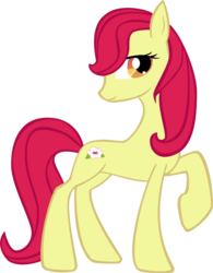 Size: 757x969 | Tagged: safe, artist:whitesylver, apple bloom, earth pony, pony, g4, adult, female, mare, older, older apple bloom, simple background, solo, transparent background