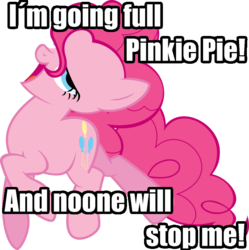 Size: 700x702 | Tagged: safe, pinkie pie, earth pony, pony, g4, derp, female, image macro, mare, meme, simple background, transparent background