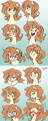 Size: 990x2500 | Tagged: dead source, safe, artist:the-orator, oc, oc only, oc:whirly willow, cute, facial expressions