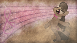 Size: 1920x1080 | Tagged: safe, artist:jamey4, octavia melody, earth pony, pony, g4, bipedal, female, solo, wallpaper