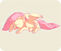 Size: 964x800 | Tagged: safe, artist:monokin, fluttershy, pony, g4, female, sleeping, solo