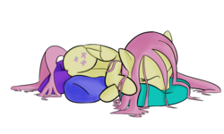 Size: 1500x900 | Tagged: safe, artist:nuclearsuplexattack, fluttershy, pegasus, pony, g4, female, mare, simple background, sleeping, solo, transparent background