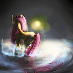 Size: 537x540 | Tagged: safe, artist:9ofcups, fluttershy, pony, g4, female, solo