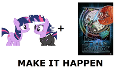 Size: 1337x796 | Tagged: safe, twilight sparkle, pony, unicorn, g4, cut, exploitable meme, female, future twilight, make it happen, mare, meme, meta, no time to explain