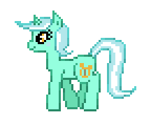 Size: 216x177 | Tagged: safe, artist:pmoth, lyra heartstrings, pony, unicorn, g4, pixel art, side view, simple background, solo, transparent background
