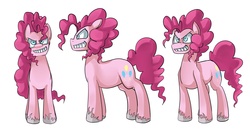 Size: 2200x1200 | Tagged: safe, artist:uc77, pinkie pie, earth pony, pony, g4, bubble berry, hotblooded pinkie pie, rule 63, solo