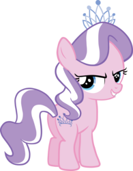 Size: 4000x5117 | Tagged: safe, artist:scrimpeh, diamond tiara, earth pony, pony, g4, .svg available, absurd resolution, accessory, butt, female, filly, jewelry, plot, simple background, solo, tiara, transparent background, vector