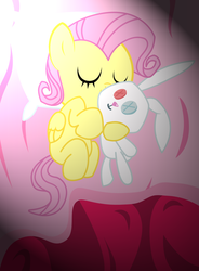 Size: 953x1292 | Tagged: safe, artist:adminindisguise, fluttershy, g4, baby, filly, sleeping