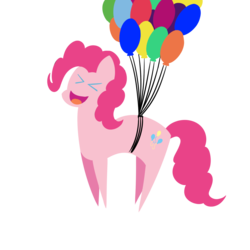 Size: 1000x1000 | Tagged: safe, artist:dragonfoorm, pinkie pie, earth pony, pony, g4, female, pointy ponies, simple background, solo, transparent background, vector