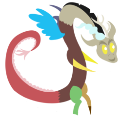 Size: 1000x1000 | Tagged: safe, artist:dragonfoorm, discord, draconequus, g4, male, pointy ponies, simple background, solo, transparent background, vector