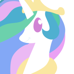 Size: 1000x1000 | Tagged: safe, artist:dragonfoorm, princess celestia, pony, g4, bust, female, looking at you, mare, portrait, profile, simple background, solo, transparent background, vector