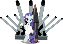 Size: 9318x6522 | Tagged: safe, artist:tensaioni, rarity, pony, unicorn, g4, absurd resolution, cannon, clothes, female, mare, military, naval gun, navy, simple background, solo, transparent background, uniform