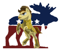 Size: 1500x1359 | Tagged: safe, artist:bluebauble, moose, pony, american presidents, ponified, president, simple background, solo, theodore roosevelt, transparent background, united states