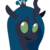 Size: 1000x1000 | Tagged: safe, artist:dragonfoorm, queen chrysalis, changeling, changeling queen, g4, bust, cute, cutealis, female, looking at you, pointy ponies, portrait, simple background, smiling, solo, transparent background, vector