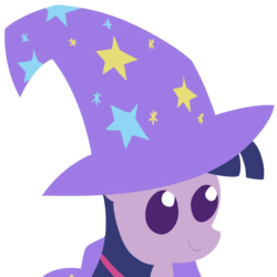 Size: 1000x1000 | Tagged: safe, artist:dragonfoorm, trixie, twilight sparkle, pony, unicorn, g4, bust, cape, clothes, cosplay, female, hat, mare, pointy ponies, portrait, simple background, solo, transparent background, trixie's cape, trixie's hat, unicorn twilight, vector