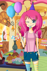 Size: 1000x1500 | Tagged: safe, artist:mekkeeyy12, pinkie pie, human, g4, humanized, solo