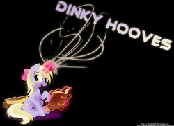 Size: 1440x1050 | Tagged: safe, artist:tankariffick, dinky hooves, g4, book, magic, older, wallpaper