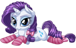 Size: 825x525 | Tagged: safe, artist:kittehkatbar, rarity, pony, g4, clothes, female, simple background, socks, solo, striped socks, transparent background