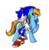 Size: 719x736 | Tagged: dead source, safe, artist:fiarel, rainbow dash, g4, crossover, male, simple background, sonic the hedgehog, sonic the hedgehog (series), transparent background