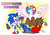 Size: 1024x722 | Tagged: safe, artist:projectzuel, princess celestia, alicorn, pony, g4, crossover, easter, easter egg, male, sonic the hedgehog, sonic the hedgehog (series)