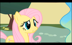 Size: 1024x640 | Tagged: safe, screencap, fluttershy, princess celestia, a bird in the hoof, g4, cupid, youtube caption