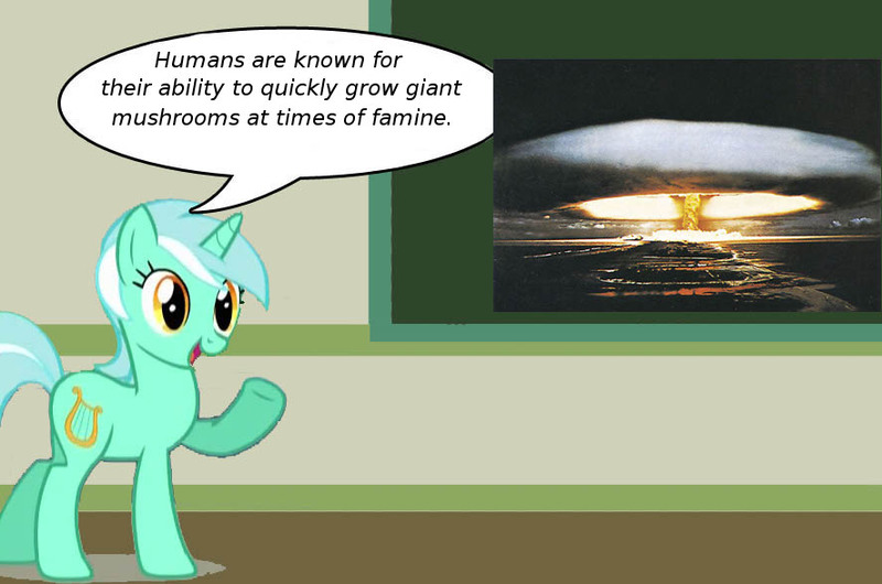 69460 Safe Lyra Heartstrings Pony Chalkboard Human Studies101 With Lyra Meme Mushroom Cloud Nuclear Weapon Vector Derpibooru