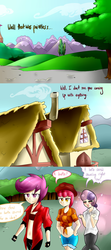 Size: 800x1800 | Tagged: safe, artist:starykrow, apple bloom, scootaloo, sweetie belle, human, ask the cmc, g4, humanized
