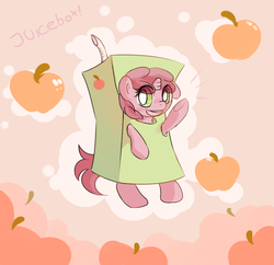 Size: 770x745 | Tagged: safe, artist:haute-claire, ruby pinch, pony, g4, juice box, solo