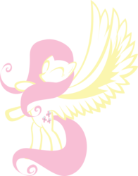 Size: 7852x10025 | Tagged: safe, artist:up1ter, fluttershy, pegasus, pony, g4, absurd resolution, eyes closed, female, hooves, lineart, mare, simple background, solo, spread wings, transparent background, vector, wings