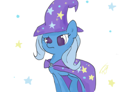 Size: 2500x1900 | Tagged: safe, artist:fikakorv, trixie, pony, unicorn, g4, female, mare, simple background, solo, stars, transparent background