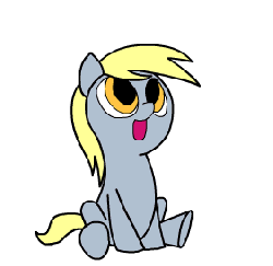 Size: 281x274 | Tagged: safe, artist:justdayside, derpy hooves, pegasus, pony, g4, :o, animated, cute, daaaaaaaaaaaw, derp, derpabetes, derpy being derpy, eyes closed, female, filly, filly derpy, filly derpy hooves, frame by frame, full body, gif, hnnng, hooves, loop, no catchlights, open mouth, open smile, scrunchy face, simple background, sitting, smiling, solo, sweet dreams fuel, transparent background, underhoof, underp, weapons-grade cute, wingless, younger