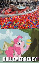 Size: 403x655 | Tagged: safe, artist:graziano-cecchini, edit, edited screencap, screencap, pinkie pie, g4, it's about time, ball emergency