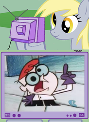 Size: 563x771 | Tagged: safe, derpy hooves, pony, g4, dexter's laboratory, exploitable meme, meme, tv meme