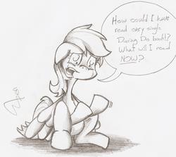 Size: 1616x1440 | Tagged: safe, artist:smoking-mist, rainbow dash, g4, crying, sketch