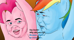 Size: 1500x802 | Tagged: safe, artist:flowersimh, pinkie pie, rainbow dash, g4, duo