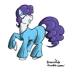 Size: 1024x977 | Tagged: safe, artist:omnifob, rarity, pony, g4, 70s, disco, solo