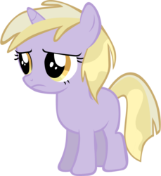 Size: 619x677 | Tagged: safe, artist:rhubarb-leaf, dinky hooves, pony, unicorn, g4, ponyville confidential, female, filly, foal, simple background, solo, transparent background, vector, wet mane, wet mane dinky hooves