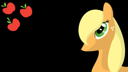 Size: 9669x5440 | Tagged: safe, artist:up1ter, applejack, earth pony, pony, g4, absurd resolution, female, lineless, mare, simple background, solo, vector, wallpaper