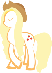Size: 7041x9845 | Tagged: safe, artist:up1ter, applejack, earth pony, pony, g4, absurd resolution, cowboy hat, crossed hooves, eyes closed, female, hat, hooves, jumping, lineart, mare, simple background, solo, transparent background, vector