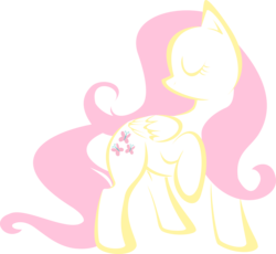 Size: 9984x9171 | Tagged: safe, artist:up1ter, fluttershy, pegasus, pony, g4, absurd resolution, eyes closed, female, hooves, lineart, mare, raised hoof, simple background, solo, transparent background, vector, wings
