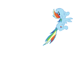 Size: 325x300 | Tagged: safe, artist:warpout, rainbow dash, pony, g4, animated, backflip, female, flying, jumping, solo, spinning, spread wings