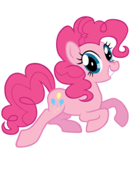 Size: 612x792 | Tagged: safe, artist:brah-j, pinkie pie, earth pony, pony, g4, female, simple background, solo, transparent background, vector