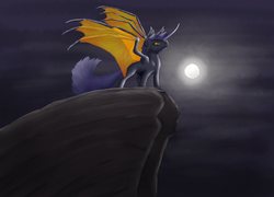 Size: 3200x2300 | Tagged: safe, artist:wolframclaws, g4, high res, night guard, solo