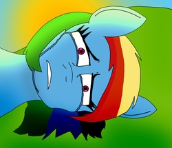Size: 2213x1905 | Tagged: safe, artist:numbuh0051, rainbow dash, pony, g4, crying, solo