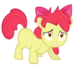 Size: 4000x3514 | Tagged: safe, artist:spikesmustache, apple bloom, g4, bed mane, simple background, transparent background, vector