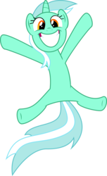 Size: 6783x11135 | Tagged: safe, artist:mysteriouskaos, lyra heartstrings, pony, unicorn, g4, absurd resolution, big grin, cute, female, grin, happy, irrational exuberance, jumping, lyrabetes, mare, simple background, smiling, solo, sweet dreams fuel, transparent background, vector