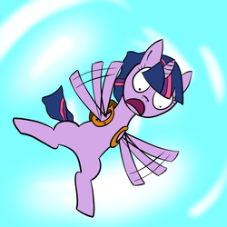 Size: 1000x1000 | Tagged: safe, artist:dreamsnake, twilight sparkle, pony, g4, duo, falling, skydiving