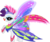 Size: 10894x9177 | Tagged: safe, artist:wictimcz, rarity, pony, unicorn, g4, my little pony: friendship is magic, sonic rainboom (episode), absurd resolution, butterfly wings, female, glimmer wings, heavy makeup, simple background, solo, transparent background, vector, wings