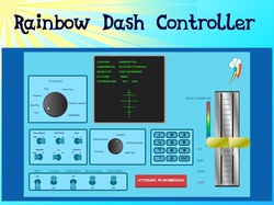 Size: 1650x1232 | Tagged: safe, rainbow dash, g4, awesome, controller, meme, no pony, pony controller, random, sonic rainboom